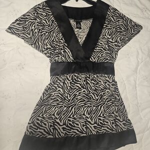 Zebra Print Women's Camisole Top